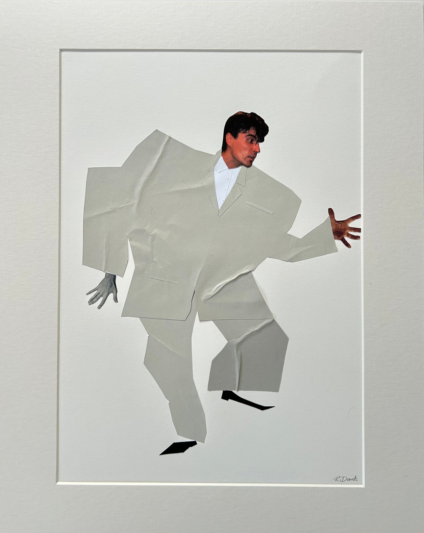 'Byrning Down The House' Talking Heads Original Mounted Collage