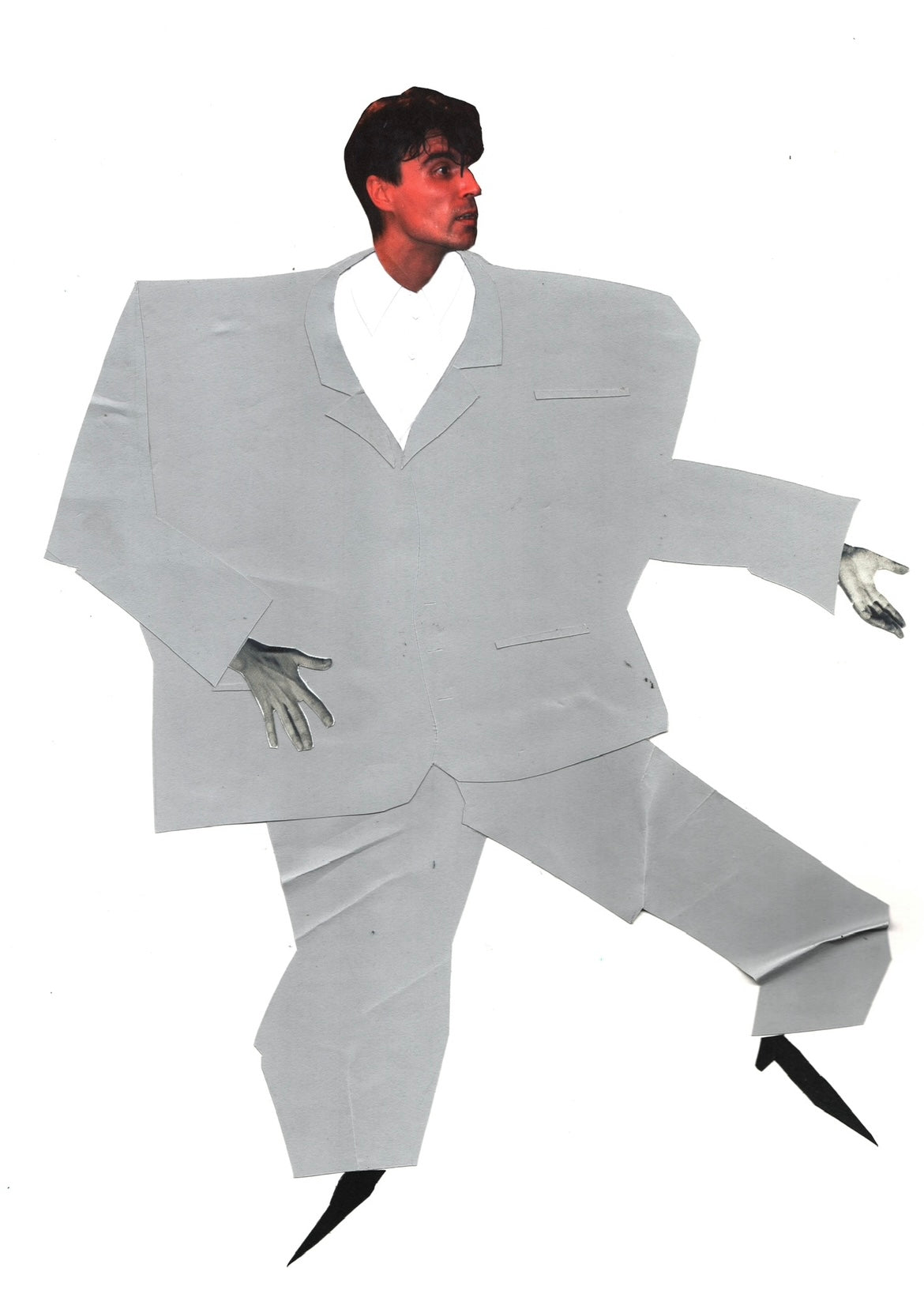 'Byrning Down The House' Talking Heads Original Mounted Collage
