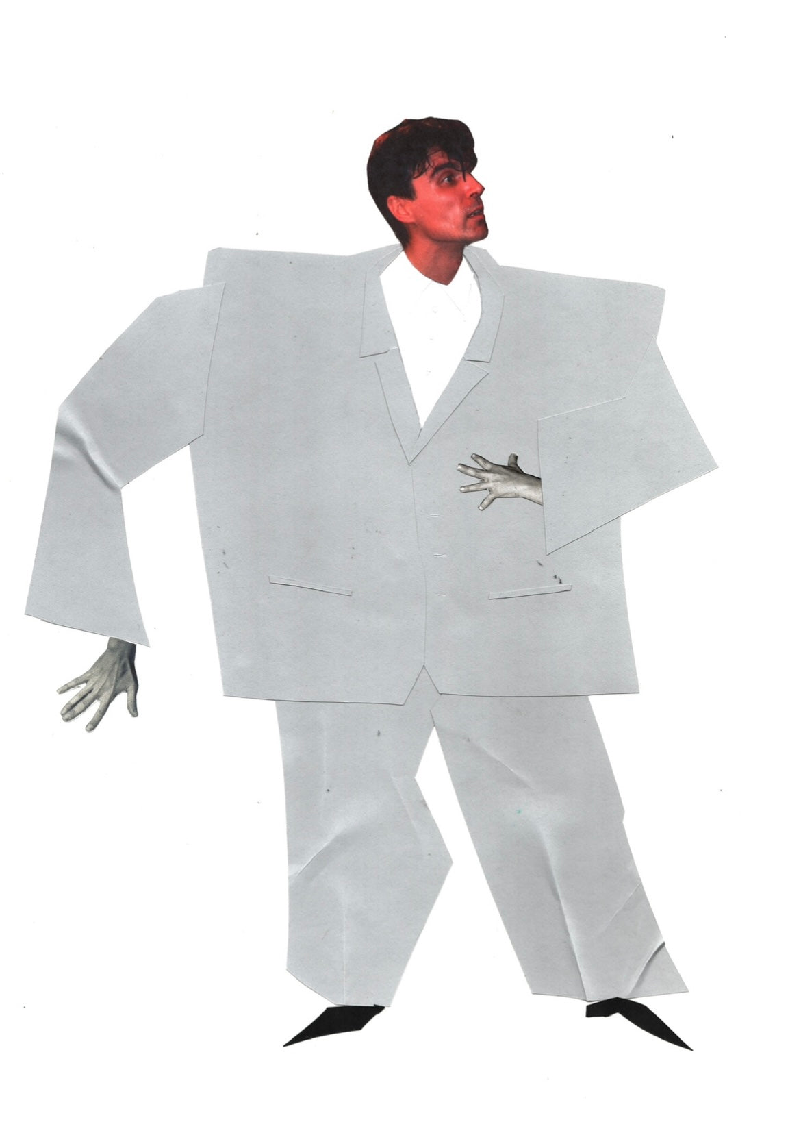'Byrning Down The House' Talking Heads Original Mounted Collage
