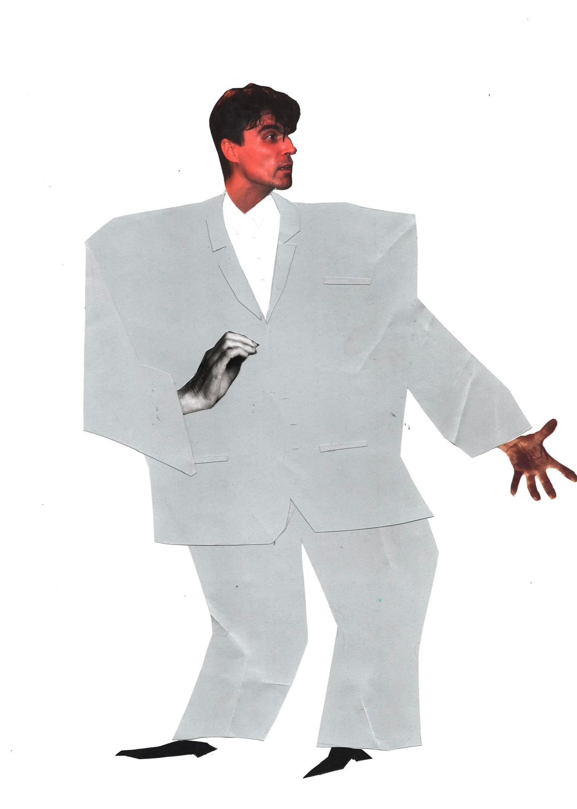 'Byrning Down The House' Talking Heads Original Mounted Collage