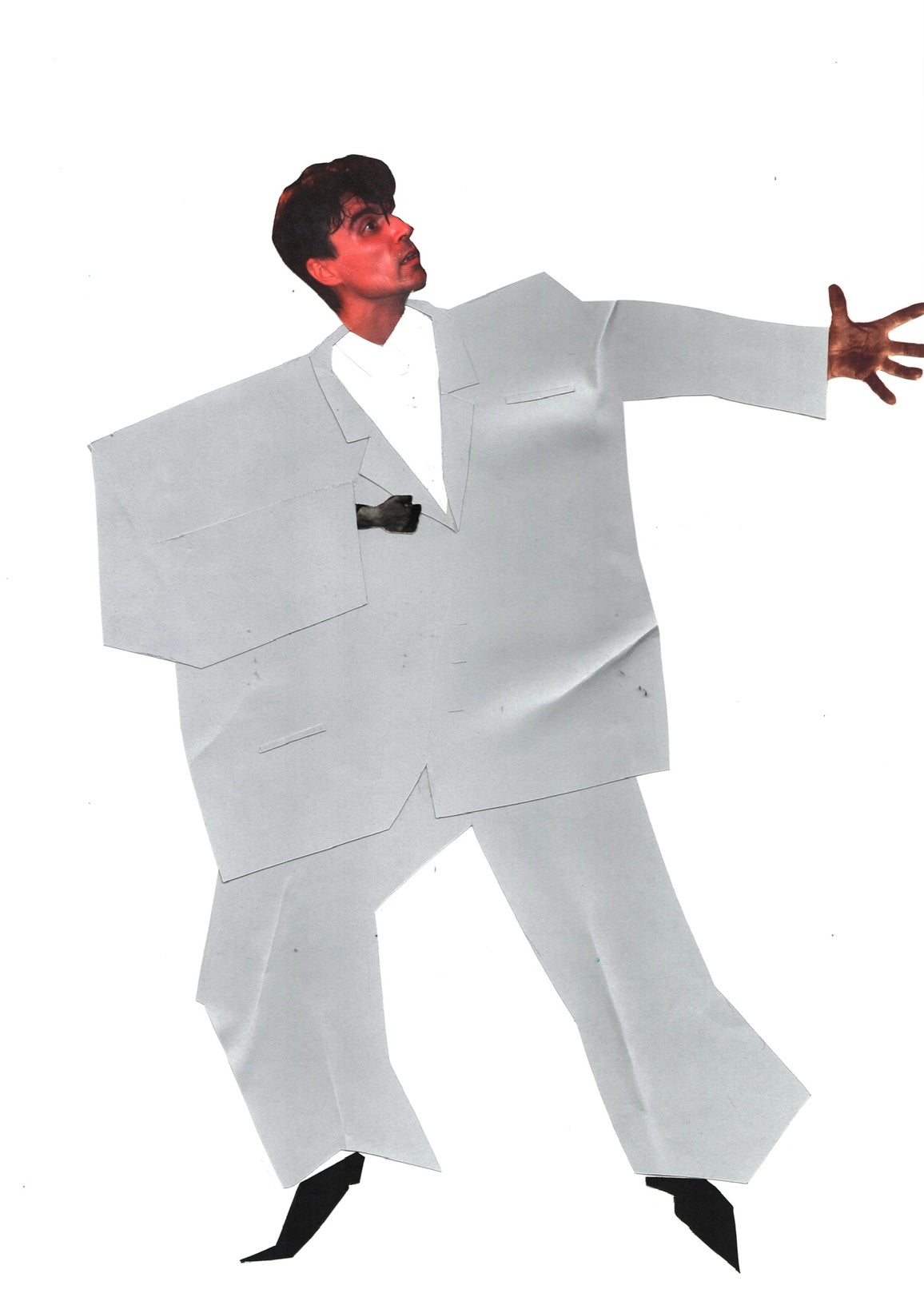 'Byrning Down The House' Talking Heads Original Mounted Collage
