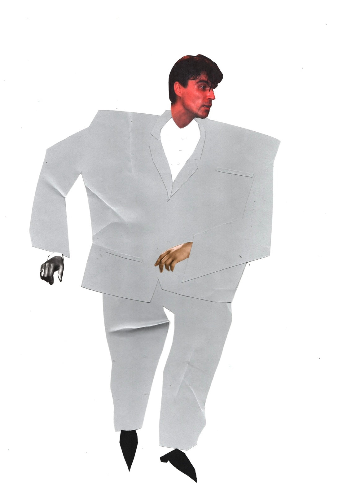 'Byrning Down The House' Talking Heads Original Mounted Collage
