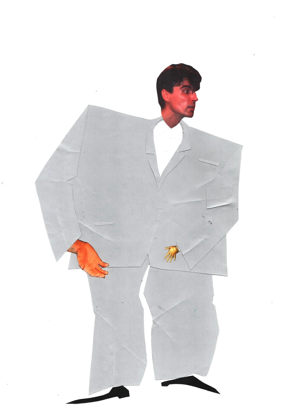 'Byrning Down The House' Talking Heads Original Mounted Collage