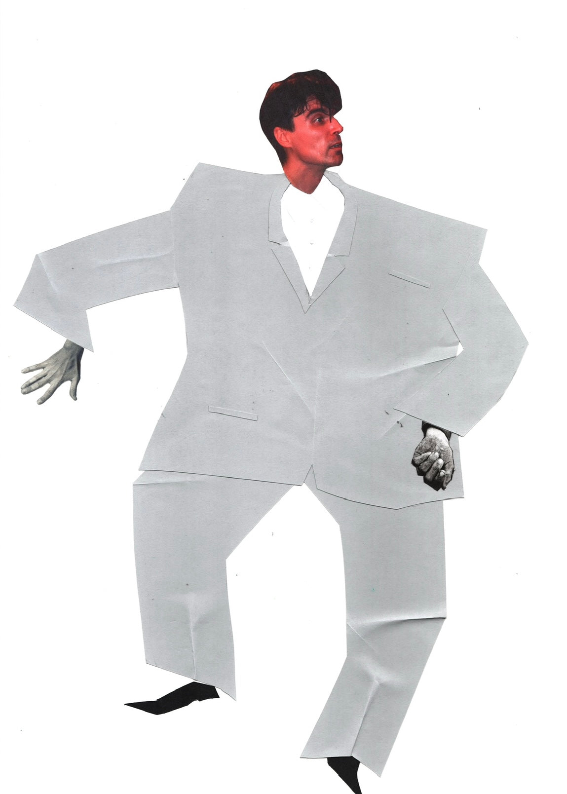 'Byrning Down The House' Talking Heads Original Mounted Collage