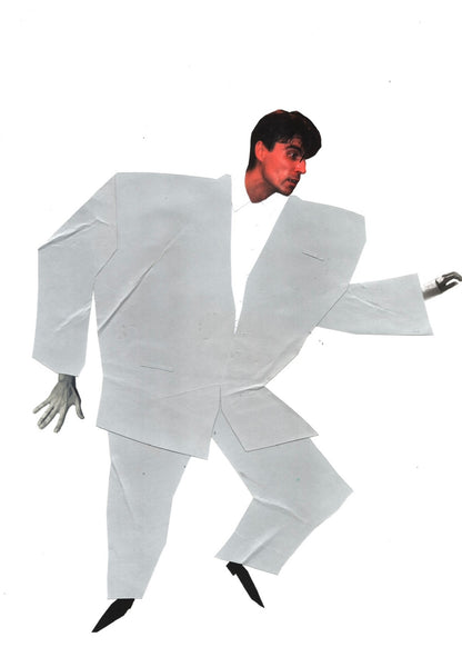 'Byrning Down The House' Talking Heads Original Mounted Collage