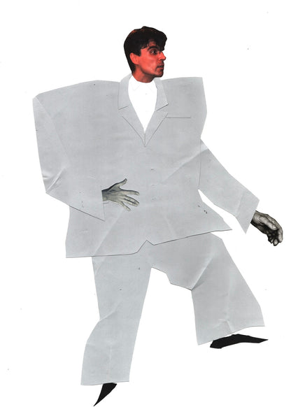 'Byrning Down The House' Talking Heads Original Mounted Collage