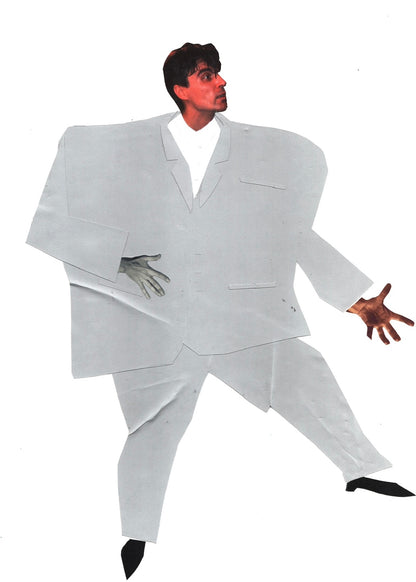 'Byrning Down The House' Talking Heads Original Mounted Collage