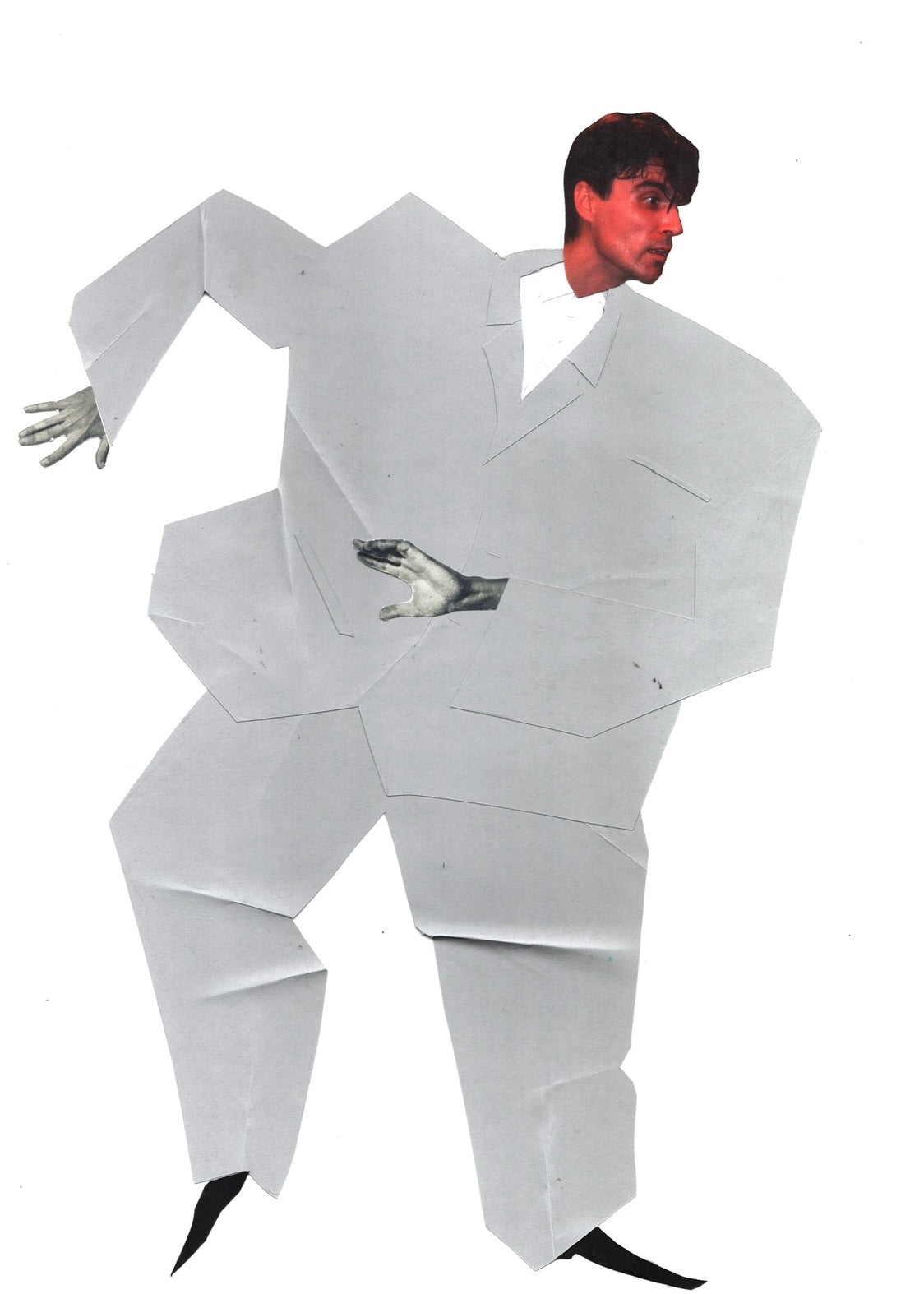 'Byrning Down The House' Talking Heads Original Mounted Collage