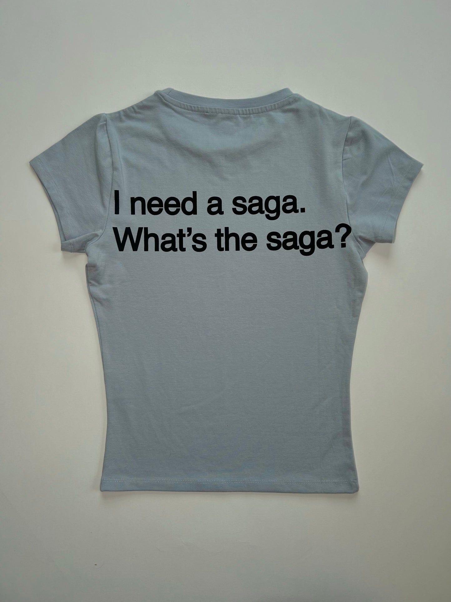 JOSH POWDER BLUE FITTED CREW T SHIRT